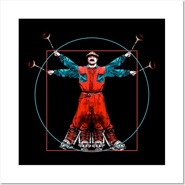 Vitruvian Plumber Wall Art by creativespero